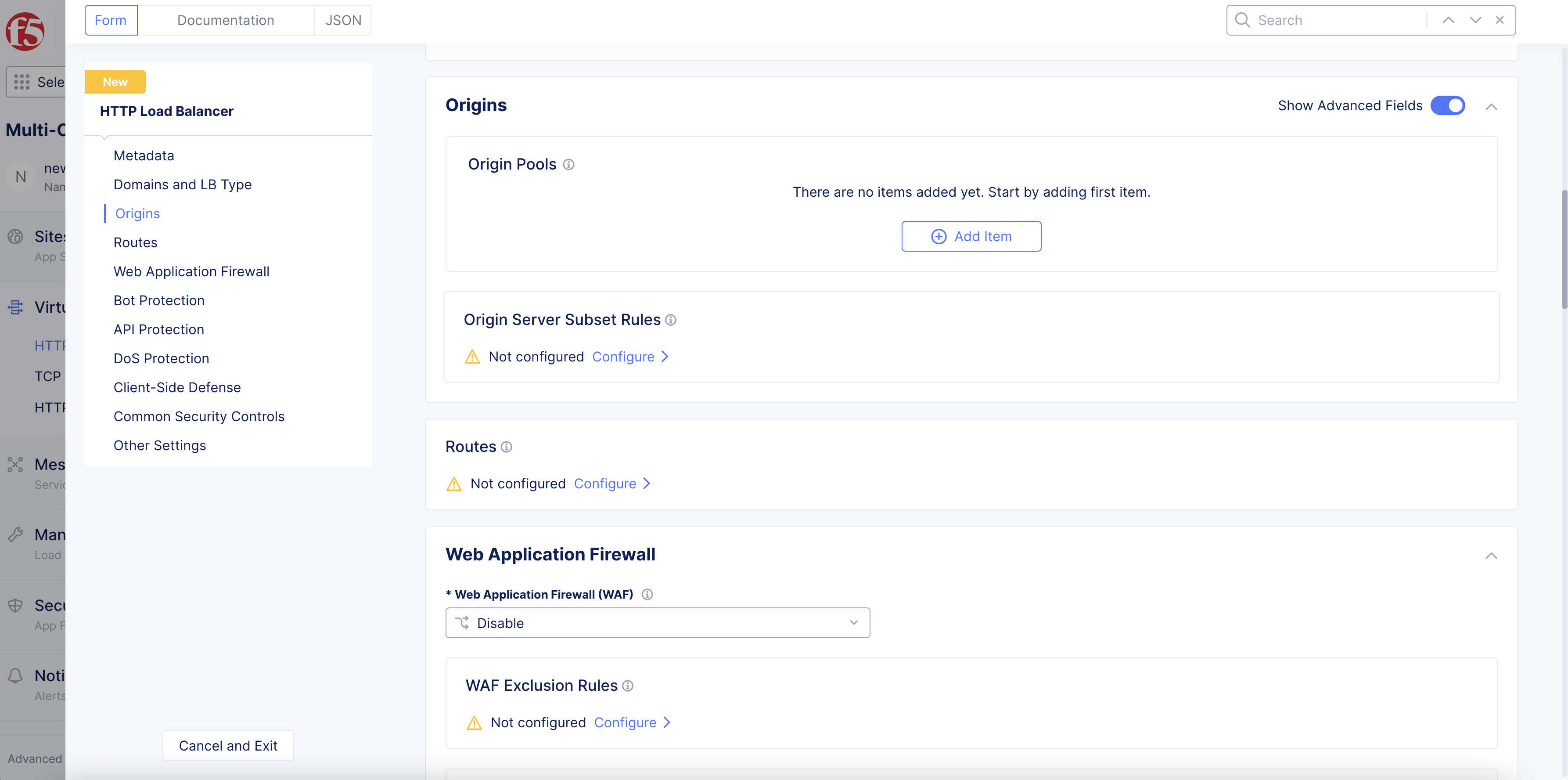 Figure: Origin Server Subset